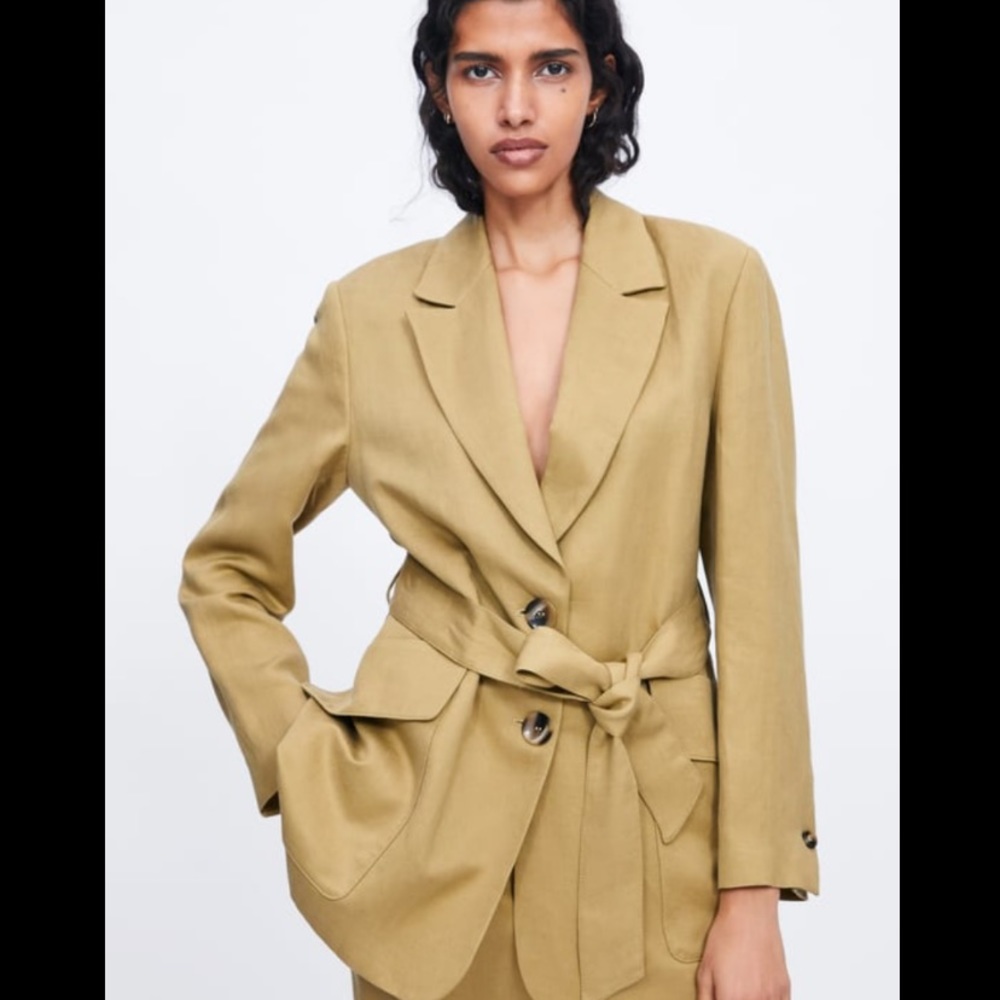 Zara belted blazer